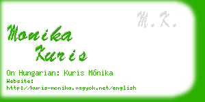 monika kuris business card
